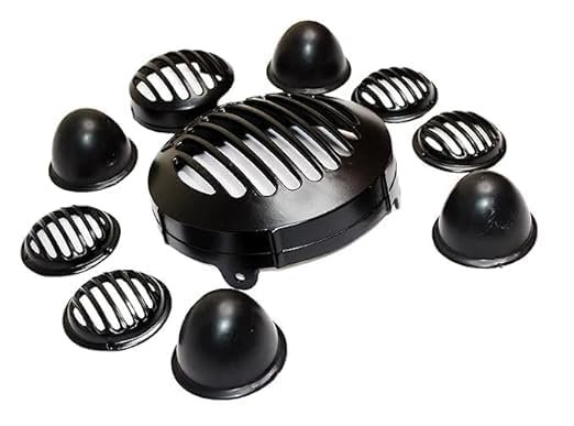 Zombieeast Headlight jaali grill for Royal Enfiled Hunter 350 cc. Made with premium quality iron metal, which makes the structure very stable, hard and long lasting. Designed in full die-casted metal body, the offered headlight and back light grill in this set can be easily installed over the headlight and tail light of the Motorcycle to enhance the look. Just unscrew the original headlight cover and install over the pre-drilled holes.