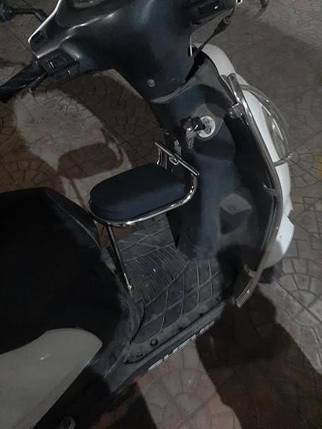 Zombieeast Scooty Baby Seat/Baby Stand Chrome Compatible for TVS Jupiter