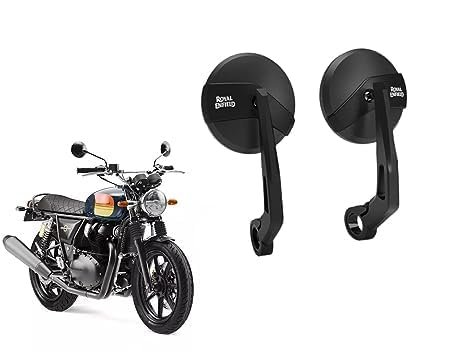 Zombieeast Handle Bar Mirror Black Heavy For Royal Enfield HCompatible for Royal Enfield Classic /Standard /Electra Classic Reborn /Hunter 350 /Meteor /Continental & Interceptor 650cc Compatible for Royal Enfield Classic Reborn,Hunter 350, Meteor, Continental & Interceptor 650cc. Premium Quality & Looks Like Original. MIrror Quality is Excellent and Wide. Easy to Install.