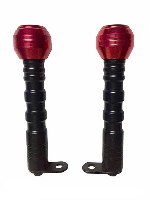 Zombieeast CNC Frame Slider Crash Protector for Yamaha R15 V3 or MT 15 Motorcycle Red