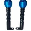 Zombieeast CNC Frame Slider Crash Protector for Yamaha R15 V3 or MT 15 Motorcycle Blue