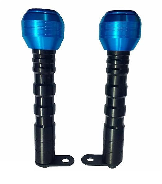 Zombieeast CNC Frame Slider Crash Protector for Yamaha R15 V3 or MT 15 Motorcycle Blue