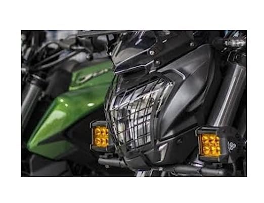 Zombieeast Headlight jaali grill for Bajaj Dominar 250,400 BS4,BS6 Black. Made with premium quality iron metal, which makes the structure very stable, hard and long lasting. It is durable enough protect your headlight from any collision or accident. Designed in structure of jaali grill which disperse the impulse in all direction save the headlight in case of collision or crash. The design is simple but effective for cruiser bikes like RE as they have high impact in case of collision and its important to save the headlight system which is quite expensive. Gives a classy and stylish look to your simple headlight system and protect it from any damage.