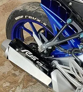 Zombieeast Heavy Ymaha R15 V4 Exhaust Cover Silencer Protector (Grey)