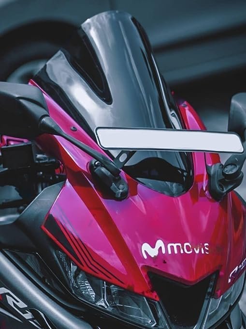 Zombieeast Windshield Front Headlight Visor Bike Wind Deflectors Windscreen Glass Black Protector Superior Plastic for Yamaha R15 V3