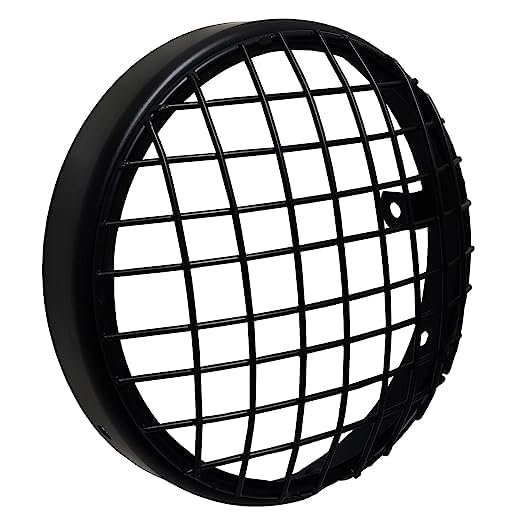 Zombieeast Headlight jaali grill for Royal Enfiled Reborn Classic 350 cc. Made with premium quality iron metal, which makes the structure very stable, hard and long lasting. It is durable enough protect your headlight from any collision or accident. Designed in structure of jaali grill which disperse the impulse in all direction save the headlight in case of collision or crash. The design is simple but effective for cruiser bikes like RE as they have high impact in case of collision and its important to save the headlight system which is quite expensive. Gives a classy and stylish look to your simple headlight system and protect it from any damage.