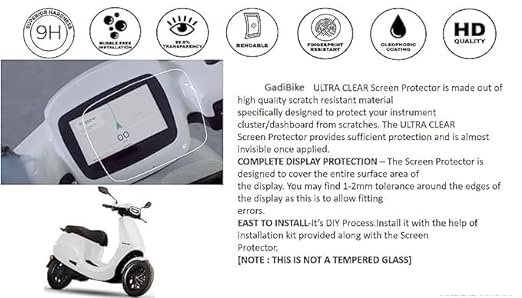 Zombieeast Ola S1 stylish Footrest/Foot rest,Sreen guard Pack of (2) combo