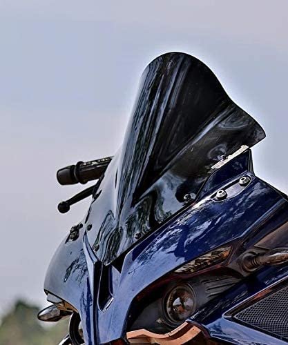Zombieeast Windshield Front Headlight Visor Bike Wind Deflectors Windscreen Glass Black Protector Superior PC Plastic for Pulsar 200RS