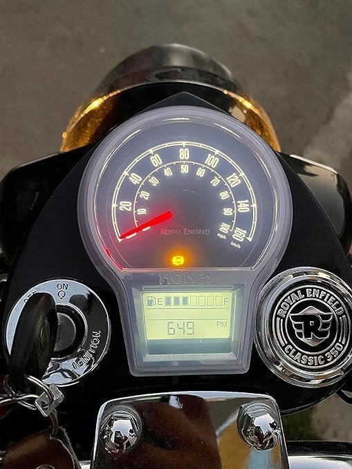 Zombieeast Dashboard Screen Protector Speedometer Cover/Cap for Royal Enfield Reborn Classic 350