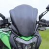 Zombieeast Windshield Front Headlight Visor Bike Wind Deflectors Windscreen Glass Black Protector Superior PC Plastic for Bajaj Dominar 400