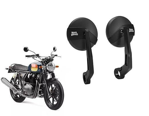 Zombieeast Handle Bar Mirror Black Heavy For Royal Enfield HCompatible for Royal Enfield Classic /Standard /Electra Classic Reborn /Hunter 350 /Meteor /Continental & Interceptor 650cc Compatible for Royal Enfield Classic Reborn,Hunter 350, Meteor, Continental & Interceptor 650cc. Premium Quality & Looks Like Original. MIrror Quality is Excellent and Wide. Easy to Install.