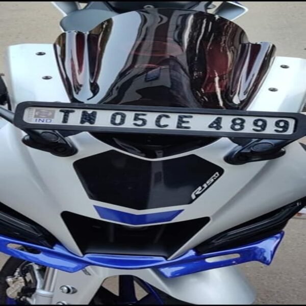 Zombieeast Windshield Front Headlight Visor Bike Wind Deflectors Windscreen Glass Black Protector Superior PC Plastic for Yamaha R15M, R15 V4