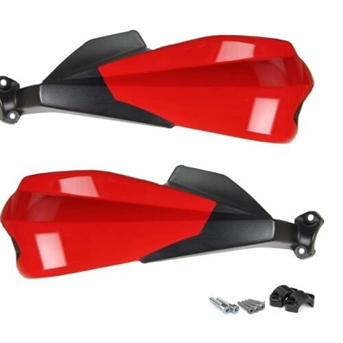 Zombieeast Bike Universal Heavy Duty Hand Guard Brake/Clutch Lever Guard Protectors/Wind Deflectors RED (Set of 1 Pair) Compatible with Suzuki Sling Shot Plus