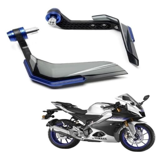 Zombieeast Bike Universal Motorcycle Bike Clutch Lever Protector Brake Guard Handlebar levers Protect Handguard/Hand Guard Extendable Blue for Suzuki Gixxer SF150