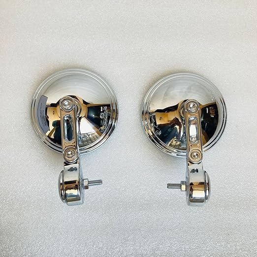 Zombieeast Handle Bar Mirror Heavy for RE Reborn/Meteor 350 cc (Chrome)