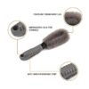 Zombieeast Bike Wheel Tire Rim Hub Clean Wash Scrub Brush for Car, Truck, Motorcycle, Bike and Cycles for Toyota Fortuner