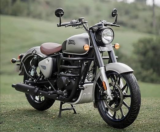 Zombieeast Bike Round Rear View Side Handle Bar End Mirror Convex Glass Compatible with Royal Enfield Classic 350 Bullet Continental GT Meteor 350 Hunter 350 Super Meteor 650 2 Pieces BAR END Design