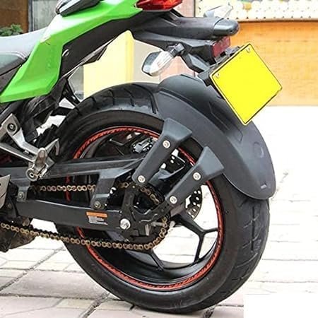 Zombieeast Bike Motorcycle Tyre Hugger | Rear Fender Mud Flap | Universal Bike Accessories | Stylish Mudguard for Splash Protection | Compatible with RE Hunter 350