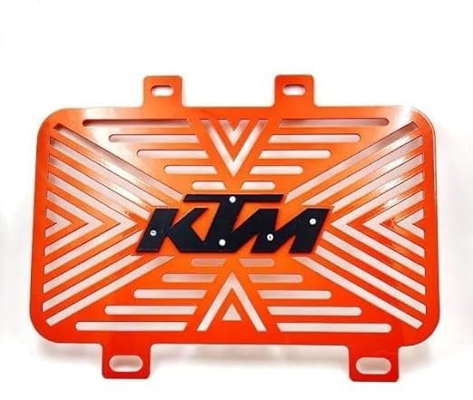 Zombieeast Heavy Radiator Guard with Logo Orange&Black Radiator Grill for KTM 125 Duke