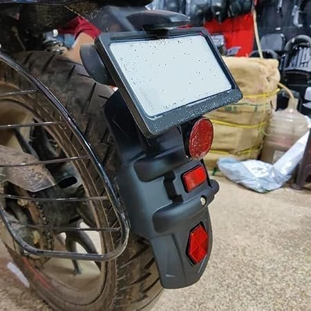Zombieeast Rear TyreHugger is made with premium quality Abs Plastic, long lasting and anti rust coating gives long life. Protects from dirt and mud during ride.