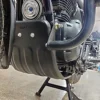 Zombieeast SumpGuard Engine Bash Plate Bike Sump Guard Hunter Cut Black Compatible with Royal Enfield Hunter 350