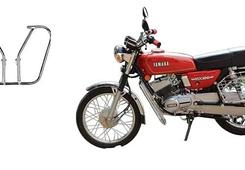 Zombieeast Heavy Chrome Bike Safety Leg Guard for RX100