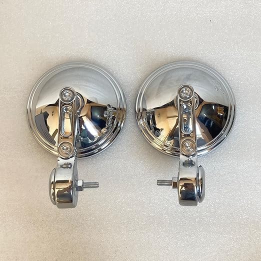 Zombieeast Handle Bar Mirror Heavy for RE Reborn/Meteor 350 cc (Chrome)