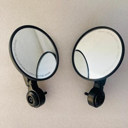 Zombieeast Handle Bar Mirror Black Heavy For Royal Enfield Hunter/Reborn/Meteor 350 cc Bar End Mirror OE Type For Royal Enfield Classic Reborn, Hunter 350, Meteor, Continental & Interceptor 650cc. Compatible for Royal Enfield Classic Reborn,Hunter 350, Meteor, Continental & Interceptor 650cc. Premium Quality & Looks Like Original. MIrror Quality is Excellent and Wide. Easy to Install.