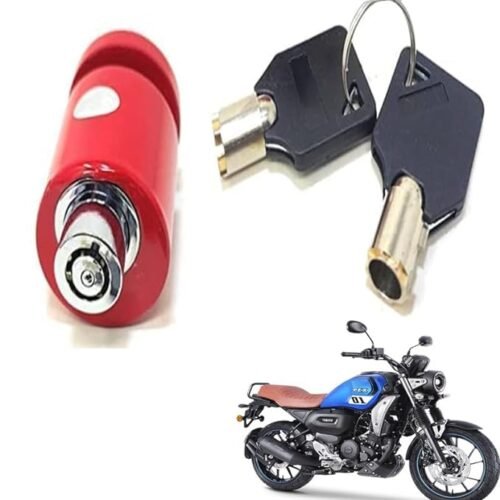 Zombieeast Bike Universal Bike Alarm Disc Lock Anti Theft Disc Brake Wheel Lock with Super Loud Alarm for All Disc Brake Wheel Motorcycle e-Bike Scooter Ranger Cycle Red Suitable for Hero CBZ Xtreme