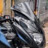 Zombieeast Windshield Front Headlight Visor Bike Wind Deflectors Windscreen Glass Black Protector Superior PC Plastic for Pulsar 150 and 180