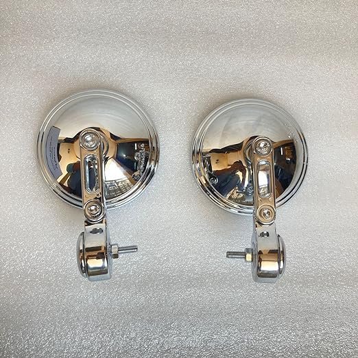Zombieeast Handle Bar Mirror Heavy for RE Reborn/Meteor 350 cc (Chrome)