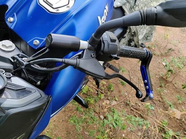 Zombieeast Bike Universal Adjustable Handlebar Brake Folding Clutch Lever Guard Protectors Blue Compatible with KTM Duke 200