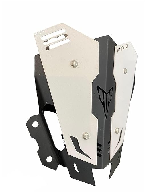 Zombieeast Metal Heavy Duty Visor Windscreen Wind Deflector White Short Visor for Yamaha MT15 MT-15