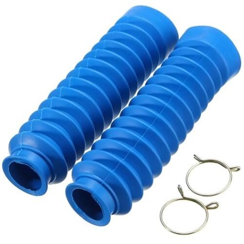 Zombieeast Rubber Shocker Front Fork Cover Blue for Royal Enfiled Interceptor 650