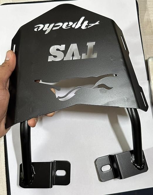 Zombieeast Heavy Metal for TVS Apache Back Rack Seat Extender Expedition Carrier for TVS RTR Apache 160 180 200