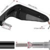 Zombieeast Bike Universal Motorcycle Hand Guard/Brake, Clutch Lever Guard/Wind Deflector With Drl Led Light For All Bikes (Black) Sutable For RE Meteor 650