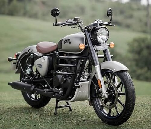 Zombieeast Handle Grip End Round Side Rear View Mirror for Enfield Meteor 350 Hunter 350 Reborn Classic 350 Continental GT Interceptor 650 Himalayan Set of 2