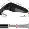 Zombieeast Bike Universal Motorcycle Hand Guard/Brake, Clutch Lever Guard/Wind Deflector With Drl Led Light For All Bikes (Black) For Bajaj Discover 1505 DTS-i