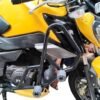 Zombieeast Heavy Duty Leg Crash Guard Engine Frame Metal Crash Guard with 4 Slider for TVS Raider