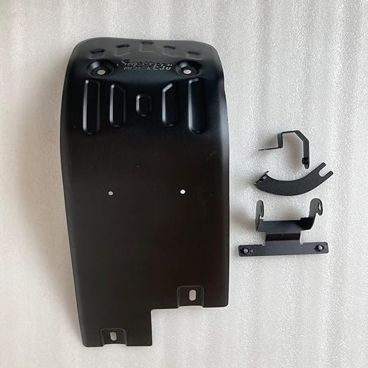 Zombieeast Bike SumpGuard Engine Bash Plate Bike Sump Guard Super Meteor 650 Cut Black Compatible with Royal Enfield Super Meteor 650cc
