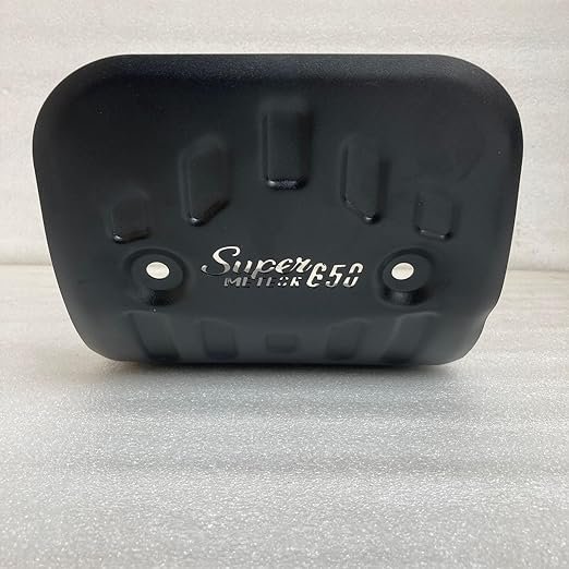 Zombieeast Bike SumpGuard Engine Bash Plate Bike Sump Guard Super Meteor 650 Cut Black Compatible with Royal Enfield Super Meteor 650cc