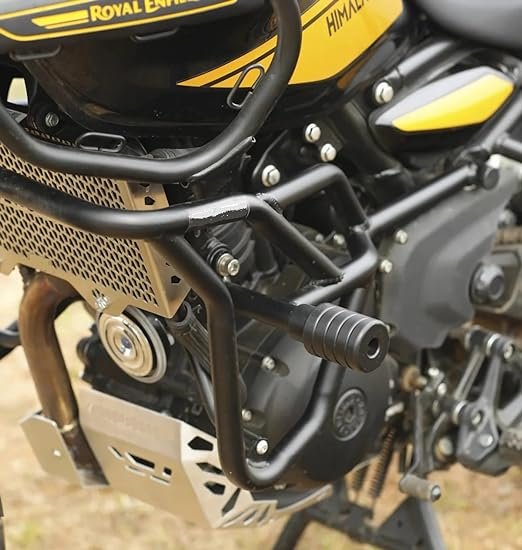 Zombieeast Bike Heavy Duty Radiator Guard Cover Grill Chrome for Royal Enfiled Himalayan 450 cc