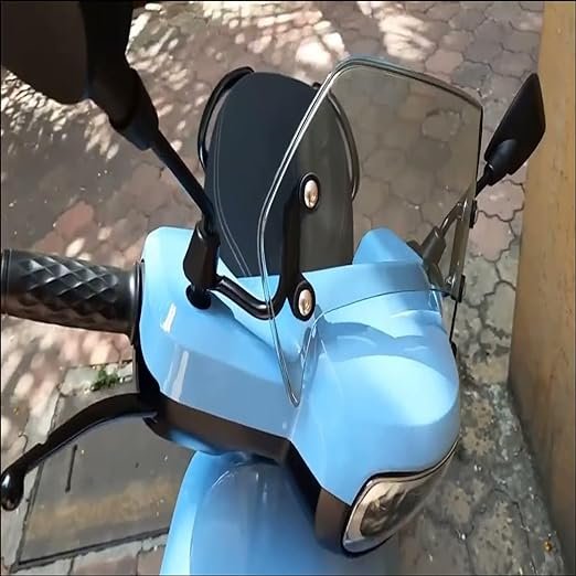 Zombieeast Made to the highest Zero Gravity, this windshield visor is designed to enhance the look of the bike as well as provide better rider comfort. Standards Windscreen Visor is designed to reduce the windblast on the sport touring rider and provide more comfort while in the upright riding position Easy To Install, Comes with all Fitting Material.Package Content :- Zombieeast Bike Plastic Windscreen Visor (New Version) Small Visor White Front Windshield Wind Deflectors Compatible with Ola S1/S1 Air/ S1 Pro