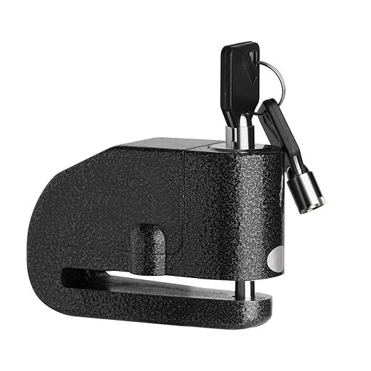 Zombieeast Bike Alarm Disc Lock Anti Theft Disc Brake Wheel Lock with Super Loud Alarm for All Disc Brake Wheel Motorcycle e-Bike Scooter Ranger Cycle Suitable for Jawa 42 Bobber
