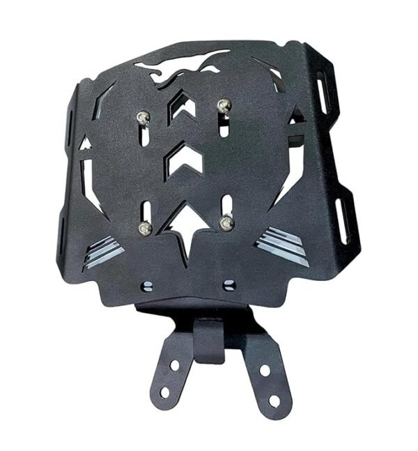 Zombieeast Heavy Metal TVS Apache Back Rack Seat Extender Expedition Carrier for TVS RTR Apache 160 180 200 Version 2.0