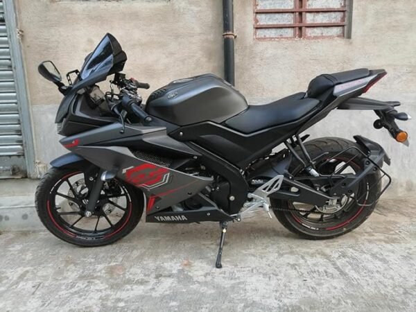 Zombieeast Windshield Front Headlight Visor Bike Wind Deflectors Windscreen Glass Black Protector Superior PC Plastic for Yamaha R15 V3