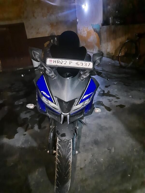 Zombieeast Windshield Front Headlight Visor Bike Wind Deflectors Windscreen Glass Black Protector Superior PC Plastic for Yamaha R15 V3